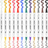 TRANSON 12 Color Dual-tip Acrylic Paint Pen Set for Canvas Rock Wood Leather Ceramic DIY Painting...