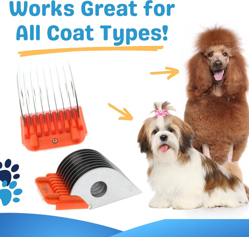 38MM - 1 1/2" Animal Clipper Guard Attachment (Not Compatible with 5-in-1 Blade) for A5 Series Clippers |Stainless Steel Blade for Professional Do...