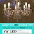 Frosted Light Bulbs E12 LED Bulb 40W Warm White 2700K, Chandelier Light Bulb Frosted, E12 Candelabra Light Bulb 40 Watt Equivalent T6 Tubular Cand...