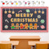 Whaline 76Pcs Merry Christmas Classroom Bulletin Board Decoration Kit Gingerbread Candy Cane Cutouts with Glue Point Red White Stripes Bulletin Bo...