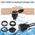 QIANRENON USB C&HDMI Threaded Flush Mount Waterproof Cable Adapter USB C 2.0+HDMI 1.4 Male to Female Panel Mount Extension Cable, 4K@60HZ, for Car...