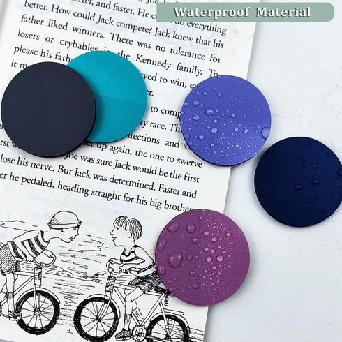 Transparent Sticky Notes, 500 Pcs Morandi Cute Round Clear Sticky Notes Waterproof Self-Adhesive Translucent Book Markers Page, See Through Sticky...