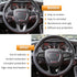Steering Wheel Cover Trim Interior Accessories Decoration Kit for 2015-2021 Dodge Challenger Charger, for 2014-2021 Dodge Durango & Jeep Grand Che...