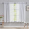 Home Brilliant White Sheer Curtains 63 inch Length Rod Pocket Drape for Dinning Room Window Treatment Panels for Living Room, 54" Width x 63" Leng...