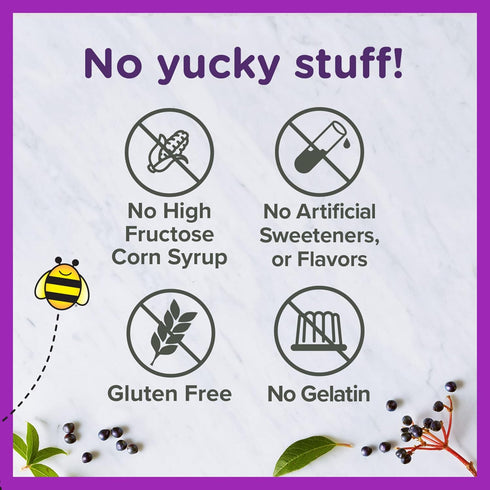 Zarbee's Elderberry Gummies for Kids with Vitamin C; Zinc & Elderberry; Daily Childrens Immune Support Vitamins Gummy for Children Ages 2 and Up; ...