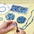 KINGSHINE 4/6/8mm Crystal Glass Beads,3 Sizes Total 1000pcs Faceted Briolette Rondelle Beads with Container,Loose Spacer Beads for DIY Beading Pro...