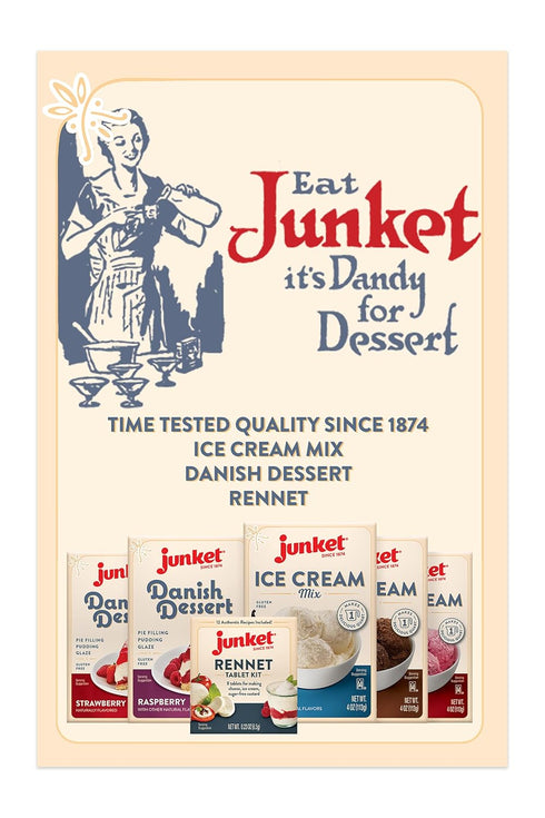Junket Danish Dessert Raspberry Mix - for Raspberry Pie Filling, Cheesecake Topping, Sauces, Puddings, and Glazes. Easy! Add Water, Heat 60 Second...