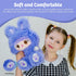 Teddy Bear Stuffed Bunny-14 Inches Plushies, Bunny Teddy Bear, and Cute Plushies, Kids Companion Stuffed Animal Bunny Facial Expression Purple Bun...