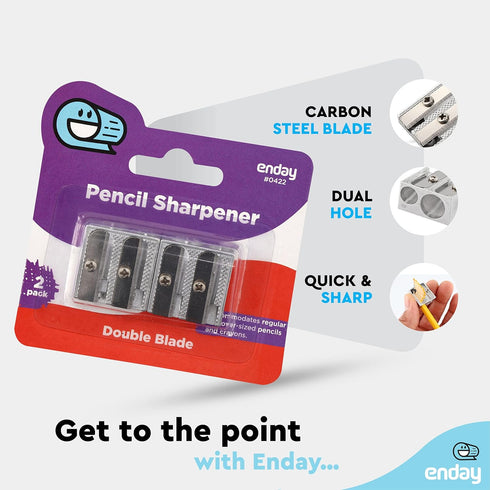 Pencil Sharpeners Double Hole Manual, Handheld Colored Pencil Sharpener Metal, School Jumbo Pencil and Crayon Sharpener for Kids & Adults, Makeup ...
