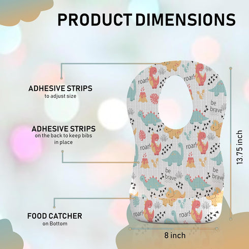 Disposable Bibs - Disposable Bib for Baby Boy, Girl - Lightweight, Breathable Cover Up - Non-Woven Bibs for Smooth Feel - Traveling with Babies Mu...