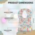 Disposable Bibs - Disposable Bib for Baby Boy, Girl - Lightweight, Breathable Cover Up - Non-Woven Bibs for Smooth Feel - Traveling with Babies Mu...