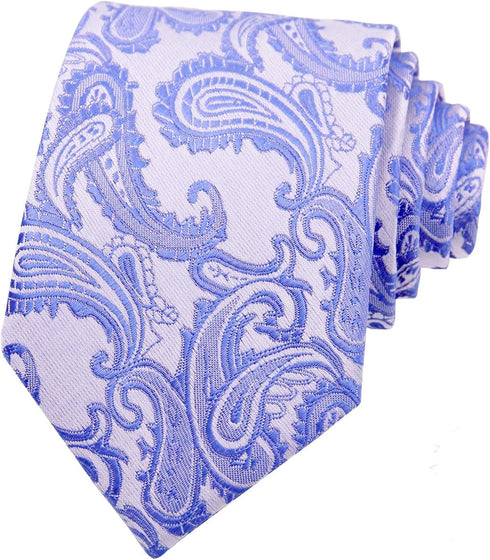 Mantieqingway Mens Ties, 3.15'' Polyester Woven Neck Ties for Men Striped Checked Tie for Daily,Business,Graduation,Uniforms...