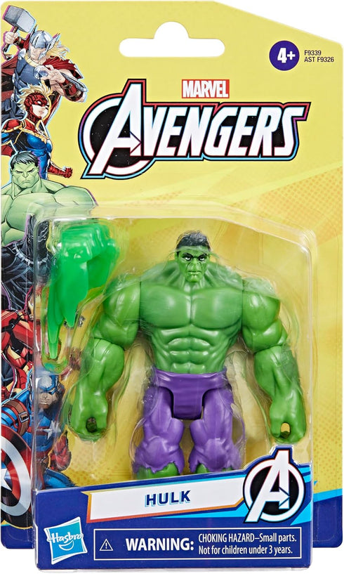 Marvel Epic Hero Series Hulk Deluxe Action Figure, 4-Inch-Scale, Avengers Super Hero Toys for Kids 4 and Up...
