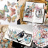 Boxkat 3D Butterfly Stickers Set 80 Pcs Ice Crystals Transparent Butterfly Waterproof Sticker Decals for Scrapbooking Supplies Phone Cases Journal...