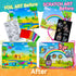 Craftikit ® Animal Foil Art & Rainbow Scratch Art for Kids - 2-in-1 Arts and Crafts Kit for Kids Ages 4-10 - Gifts for Girls, Boys & Toddlers Ages...