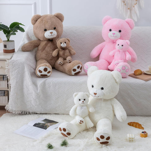 Brown Teddy Bear Stuffed Animal Small Teddy Bear with Heart Plush Toys Stuffed Animals for Her Cute Stuffed Animals Teddy Bears Stuffed Bear Plush...
