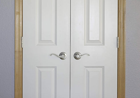 Design House 781815 Scroll Door Lever, Satin Nickel, Dummy/Decorative...
