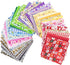 Foraineam 50 Pieces Assorted Cotton Craft Fabric Bundle 8" x 8" (20cm x 20cm) Printed Patchwork Squares for DIY Sewing Quilting Scrapbooking...