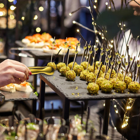 Mini Forks Cocktail Toothpicks Serving Tongs Dinnerware Set for Wedding Party, Include Tongs, Disposable Appetizer Forks, Cocktail Toothpicks for ...