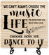 Inspirational Desk Decor, Dancing Sign With Iron Stand, Encouragement Gifts For Women Dance Lovers Dance Teacher, Motivational Dance Sign For Home...