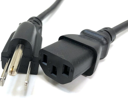 Inc. 6 Feet Universal AC Power Cord Ul Approved NEMA 5-15P to C13 Black/ 2-Pack (M05-113UL-2P)...