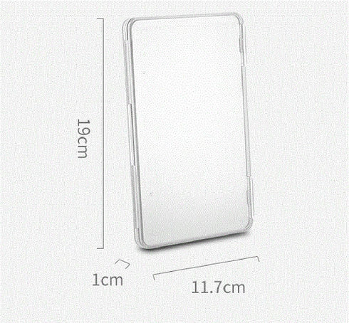 2pcs Clear Plastic Rectangle Storage Containers Box with Hinged Lid Best for Card,Accessories,Crafts,Coin,Learning Supplies,Screws,Drills,Battery...