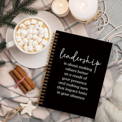 Leadership Definition Notebook Journal for Work Office School,Best Leader Gifts,Employee Gift for Boss,Appreciation Gift for Leader,Thank You Gift...