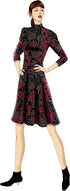 Vogue Patterns Dress Misses' Petite Knit, 14-16-18-20-22", Red...