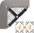 Sheet Straps Clip Triangle: 2-Set Elastic Fitted Bedding Sheet Fasteners Holder Suspenders for Bed Band Crib Mattress Pad Corner Gripper Bedsheet ...