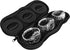 Triple Watch Travel Case Storage Organizer For 3 Watches | Tough Portable Protection w/Zipper Fits All Wristwatches & Smart Watches Up To 50mm (Bl...