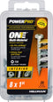 Power Pro Premium One Multi-Material Pan Head Screws, Zinc Plated Steel, Fasten in Wood, Metal, Concrete, Drywall and Plastic, Silver, #8 x 1 inch...