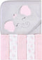 Hudson Baby Unisex Baby Hooded Towel and Five Washcloths, Pink Elephant, One Size...