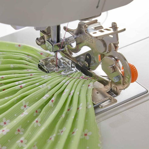 Singer 2500270 Sewing Machine Ruffler Attachment Presser Foot for Low-Shank Sewing Machines, Silver...