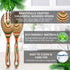 Salad Tongs, Wooden spoons, Salad Tongs for Serving, WOSPONFAN 10-inch Pakkawood Serving Utensils Set Salad Servers Set Kitchen Cooking Utensil...