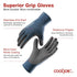 COOLJOB Micro-Foam Nitrile Safety Work Garden Gloves with Touchscreen Fingers, 6 Pairs Lightweight Working Gloves for Men’s Sweaty Hands, Non-slip...