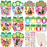 Qyeahkj 32 Sets Mother's Day Picture Frame Craft Kit for Kids DIY Love You Mom Photo Frame Craft Set with Easel Flower Plant Paper Craft Arts with...
