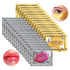 Jakuva 30 Pairs Lip Masks & Eye Masks,Gold Under Eye Patches for Puffy Eyes,Pink Lip Masks Skincare,Effectively Moisturizing the Lip & Eye Skin,An...