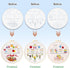 chfine Embroidery Kit for Beginners, 3 Sets Embroidery Starter Kit for Adults Embroidery Stitches Practice Kit Stamped Cross Stitch Sets with Inst...
