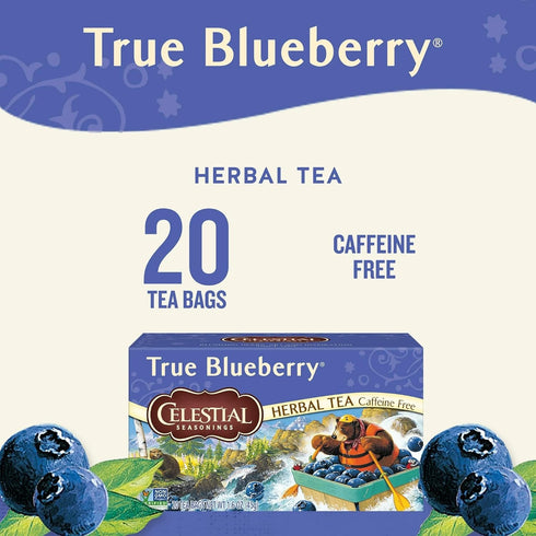 Celestial Seasonings Herb Tea True Blueberry 20 Bag (Pack of 2)...