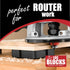 Loc Block • Work Gripping Block 4 Pack for Keeping Workpiece in Place. Great for Free Hand Routing • Sanding • Painting • Staining and General Fin...