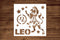 Leo Zodiac Sign Stencil - Astrology Inspired Craft Tool for DIY Projects - Durable 5.5 x 5.5 inches Reusable Plastic Stencil...