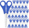 50 Pieces Kids Scissors Bulk, 5 Inch Blunt Tip Scissors Stainless Steel Safety Scissors with Comfort Grip Handles for Kindergarten Primary School ...