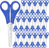 50 Pieces Kids Scissors Bulk, 5 Inch Blunt Tip Scissors Stainless Steel Safety Scissors with Comfort Grip Handles for Kindergarten Primary School ...