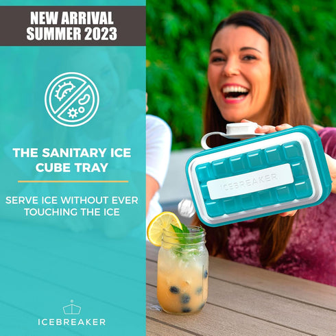 ICEBREAKER POP - 4 IN 1 - DISPENSER - MAKER - BIN - ICE PACK - Make And Serve Ice Without Ever Touching The Ice - The Sanitary Silicone Ice Tray f...