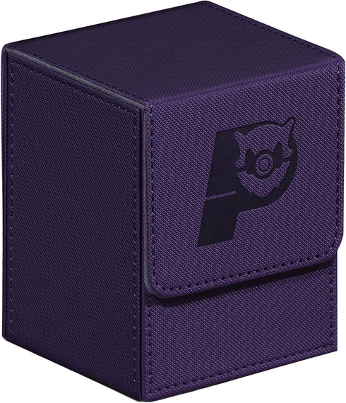 Game Card Deck Box For Commander Deck Box With 2 Dividers, Card Storage Box Fits 100+ Single Sleeved Cards, PU Leather Strong Magnet Card Deck Cas...