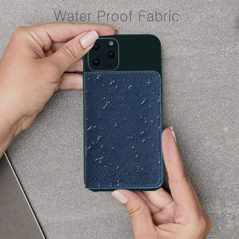 CheapSunday ID Card Holder for Back of Phone Leather Phone Wallet Stick On with Stand Flip Waterproof Leather Adhesive Wallet for Most Cellphones ...