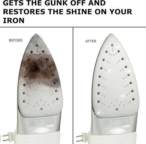 Steam Iron Cleaner Stick, Iron Reactor Cleaner - Removes Build-Up Starch, Melted Fabric, Glue from Hot Iron - Eliminates Sticky Residue on Any Iro...