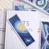 ORIGACH 6 Set Cross Stitch Bookmark Kit for Beginner Starry Sky Pattern DIY Stamped Embroidery Bookmark Kit with 20 Colors Embroidery Floss Instru...