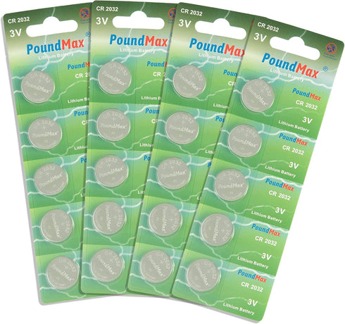 CR 2032 Batteries 3v Lithium Coin Cell Battery Combo Pack - 20 Count...