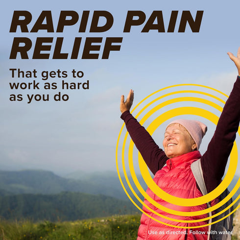 Bayer New Rapid Relief Powder Packs with Aspirin & Caffeine, Dissolvable Fast Acting Pain Relief, Works at Site of Pain to Relieve Headache, Muscl...
